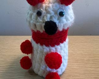 HandCrocheted GooglyEyed Snowman Decoration