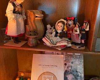 Assorted Collectible Dolls including Polish Folk, Vintage European, and Disney