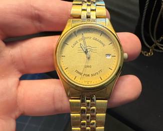Seiko Lake County Grading  Time for Safety Commemorative Quartz Watch