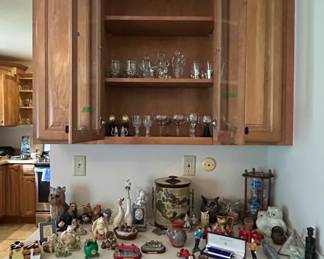 Assorted Collectible Figurines and Glassware