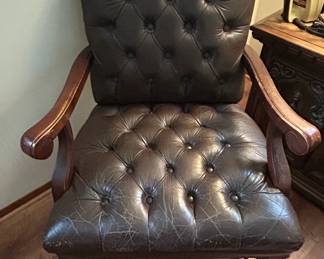Tufted Leather Armchair