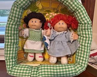 Cabbage Patch Kids Dolls in Fabric Playpen