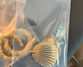 Assorted Costume Jewelry Lot with Bamboo and Shell Motifs second image
