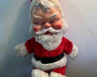 Vintage Rushton Style Plush Santa Claus Doll