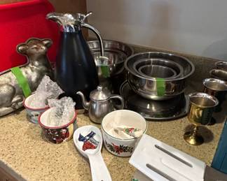 Assorted Kitchenware and Decorative Items