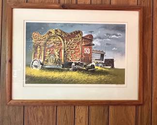 Circus Past Serigraph by Robert W. Addison