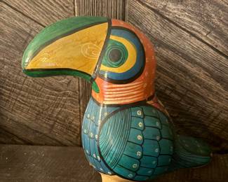 Oaxacan Ceramic Toucan Figurine