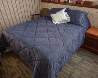 Blue Corduroy Quilt Bedspread