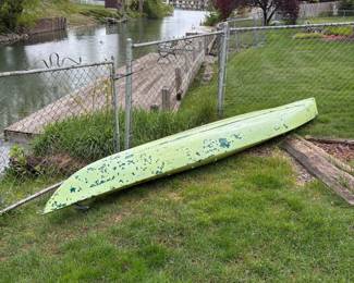 Vintage Aluminum Canoe