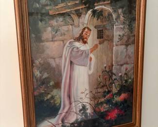 Christ at Heart's Door by Warner Sallman Painting