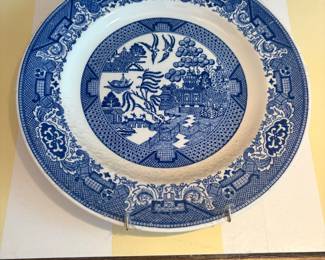 Royal China Blue Willow Ware Chop Plate