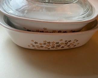 Libbey "Crazy Daisy" Casserole Dish Set