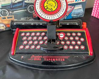 Marx Junior Dial Typewriter Tin Toy