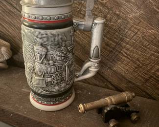 Vintage Avon "The Age of the Iron Horse" Ceramic Stein