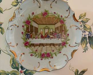 Decorative Plate with 'The Last Supper' Scene