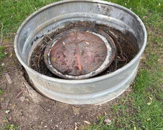 Galvanized Stock Tank Fire Pit