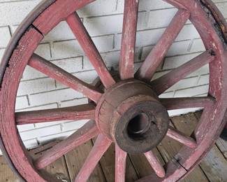 vintage waggon wheel
