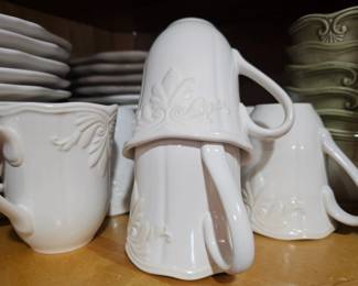 white breakfast set