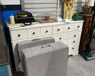 Dresser and futon fold out
