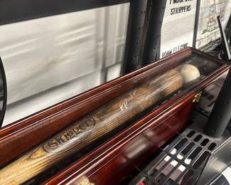 Signed slugger bat