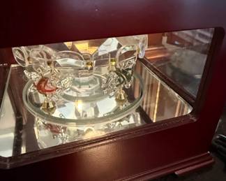 Mr. Christmas Gold Label Animated Music Box with Crystal Figurine