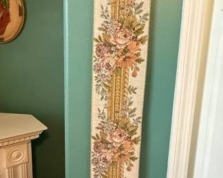 Vintage Floral Tapestry Bell Pull