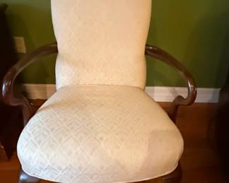 Queen Anne Style Wingback Accent Chair