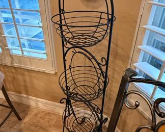 Wrought Iron Tier Plant Stand