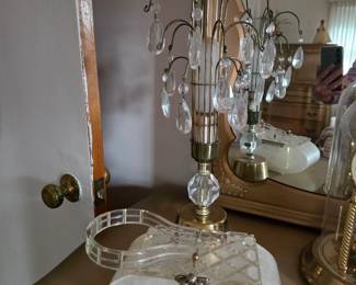 Vintage purse and lamp
