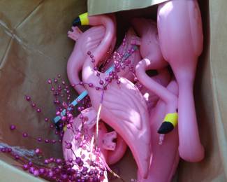 2 Boxes of New Flamingos to "Flock a Yard"