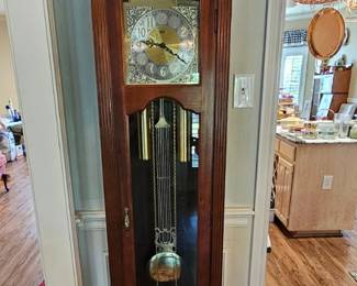 Ridgeway grandfather clock.  Owners manual is inside.