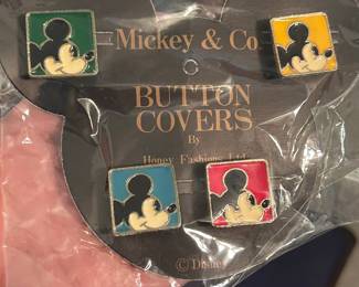 Mickey Mouse Button Covers