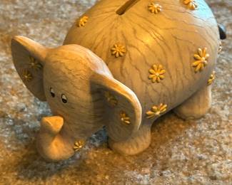 Bobble Head Elephant Piggy Bank