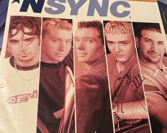 NSync Record Signed by Justin Timberlake 