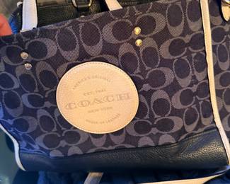 Navy Coach Purse