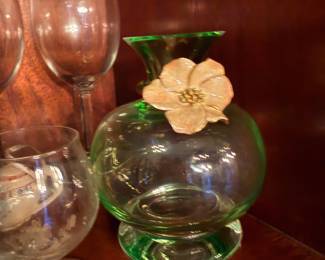 Jay Strongwater Art Glass Vase