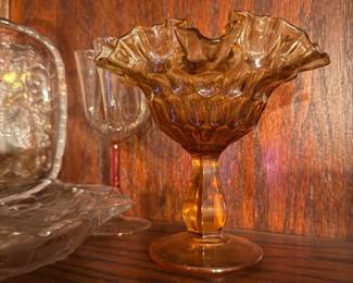 Fenton Ruffled Compote