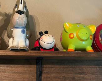 Vintage Porcelain Coin Banks