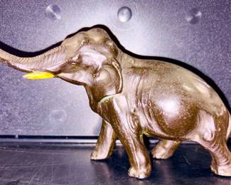 Small bronze sculpture of an elephant circa 1930s
