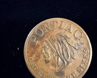1950s Pontiac token