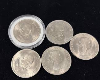 1965 commemorative Churchill crowns