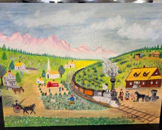 Primitive folk, art, painting