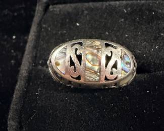 Sterling and mother-of-pearl Ring