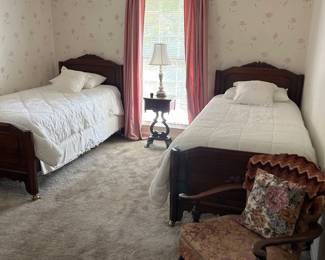 Vintage twin beds