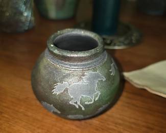 Jeremy Diller Raku pottery