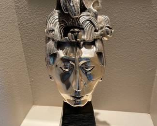 MYAN HEAD PACAL/ SILVER PLATE