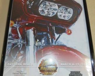 2020 Harley-Davidson Bike Week Daytona Beach Framed Poster