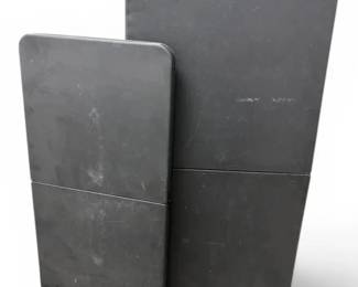Two Black Folding Tables 40.5 4ft