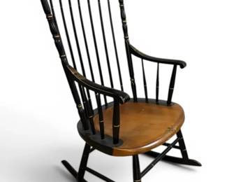 Hitchcock Style Hand Painted Rocking Chair