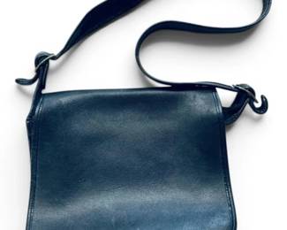 Coach Black Leather Purse w COA